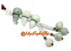 Three Jade Wu Lou Amulet for Protection from Sickness