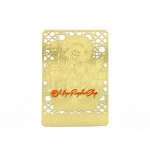 Wealth Talisman Feng Shui Gold Card