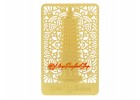 Wisdom Pagoda Gold Talisman Feng Shui Card