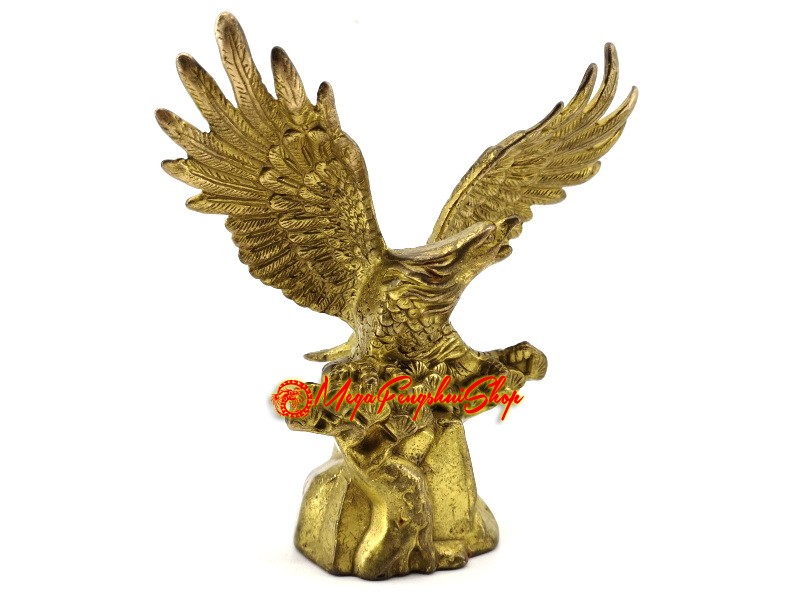 Feng Shui Red Eagle Statue